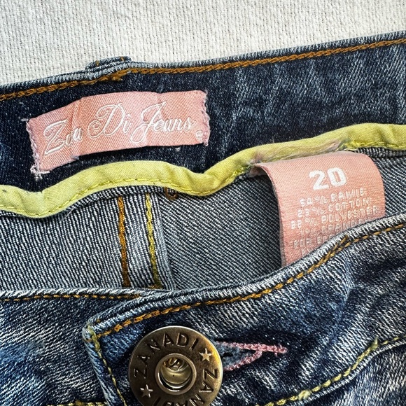 Bootcut Embellished western Boho Jeans Size 20 – Rhinestone Detail Denim - Picture 6 of 16